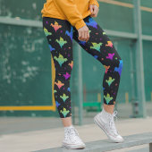 Halloween Ghosts Black Bold farbenfroh Modern Leggings