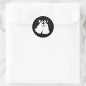 Halloween Ghosts Boo Funny Ghost boop Gefallen Runder Aufkleber (Tasche)