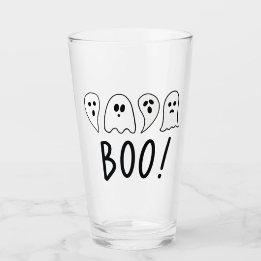 Halloween Ghosts Boo Glas (Vorderseite)