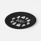 Halloween Ghosts Boo Pappteller (Schrägansicht)