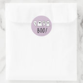 Halloween Ghosts Boo Runder Aufkleber (Tasche)