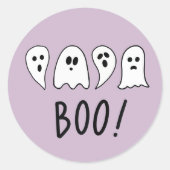 Halloween Ghosts Boo Runder Aufkleber (Vorderseite)