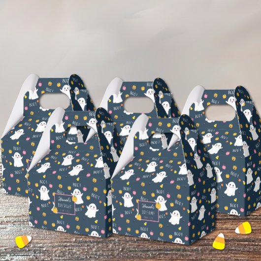 Halloween Ghosts Dark Blue Baby Dusche Gefallen Bo Geschenkschachtel
