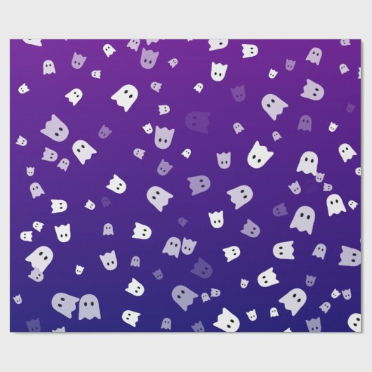 Halloween Ghosts Geschenkpapier (Flach)