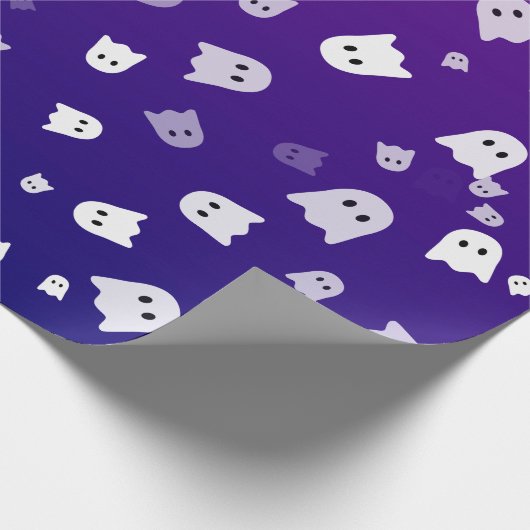 Halloween Ghosts Geschenkpapier (Ecke)