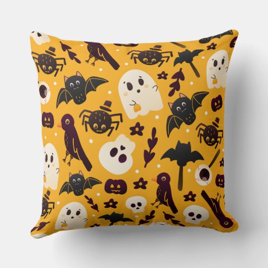 Halloween Ghosts & Ghouls Kissen (Rückseite)