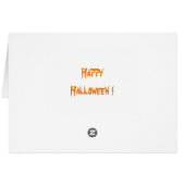 Halloween Ghosts Grußkarte (Rückseite Horizontal)