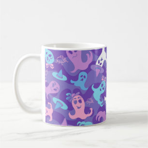 Halloween Ghosts Lila Tasse Cup