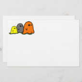Halloween Ghosts Niedlich Stationery Briefpapier (Vorne/Hinten)