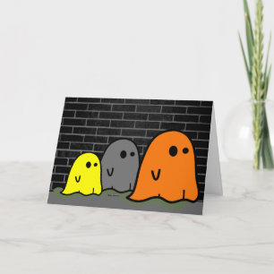 Halloween Ghosts Niedliche Karte
