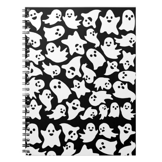 Halloween Ghosts-Notebook Notizblock (Vorderseite)
