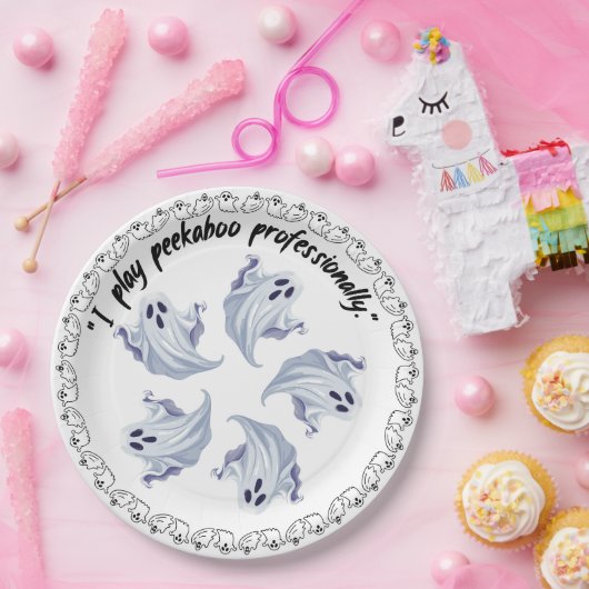 Halloween Ghosts on Pappteller (Party)