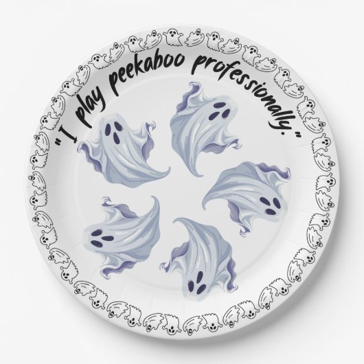 Halloween Ghosts on Pappteller (Vorderseite)