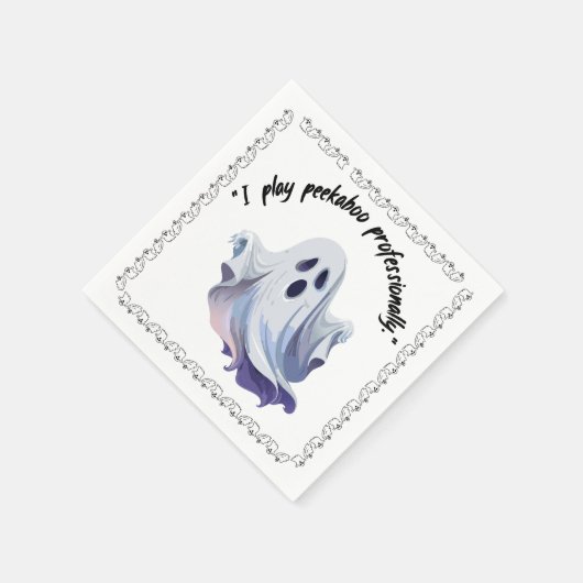Halloween Ghosts on Serviette (Ecke)