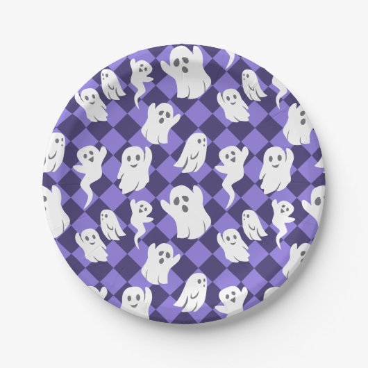 Halloween Ghosts Pappteller (Vorderseite)