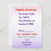 Halloween Ghosts-Party Einladung (Rückseite)