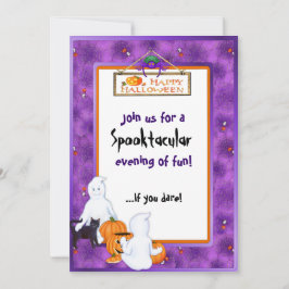 Halloween Ghosts-Party Einladung