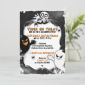 Halloween Ghosts-Party Einladungen (Stehend Vorderseite)