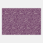 Halloween Ghosts Pattern-Geschenk Geschenkpapier Set (Vorderseite 3)