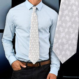 Halloween Ghosts Pattern Pale Graue Krawatte