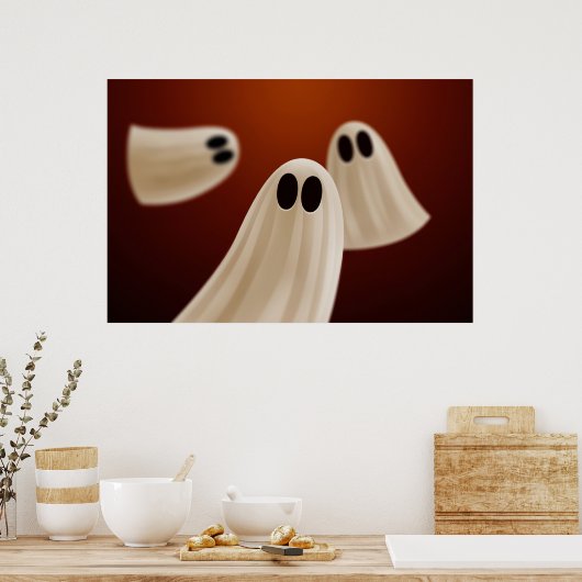 Halloween Ghosts Poster (Küche)