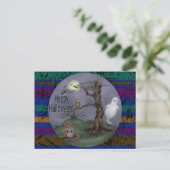 Halloween Ghosts Postkarte (Stehend Vorderseite)