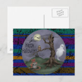 Halloween Ghosts Postkarte (Vorne/Hinten)