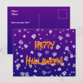 Halloween Ghosts Postkarte (Vorne/Hinten)