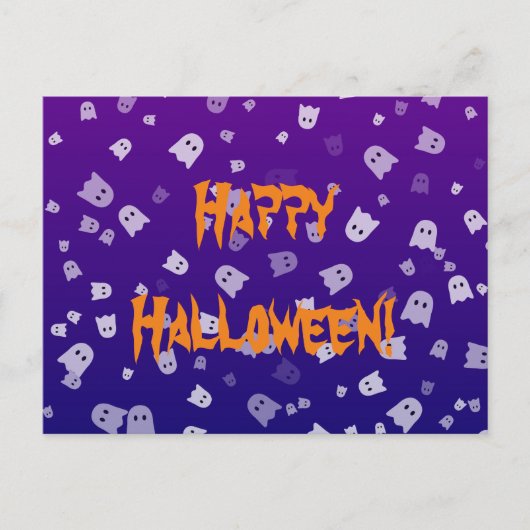 Halloween Ghosts Postkarte (Vorderseite)