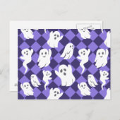 Halloween Ghosts Postkarte (Vorne/Hinten)