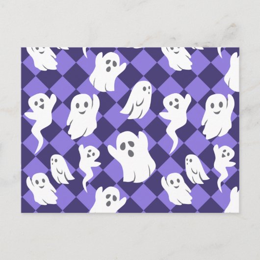 Halloween Ghosts Postkarte (Vorderseite)