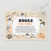 Halloween Ghosts Pumpkins Bücher für Baby Begleitkarte (Vorderseite)