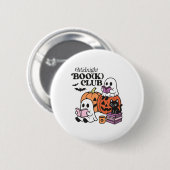 Halloween Ghosts Reading Book Button (Vorne & Hinten)