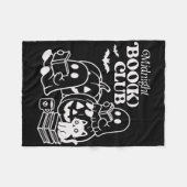 Halloween Ghosts Reading Book Fleecedecke (Vorderseite (Horizontal))