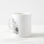 Halloween Ghosts Reading Book Kaffeetasse (Vorderseite Links)