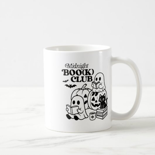 Halloween Ghosts Reading Book Kaffeetasse (Rechts)
