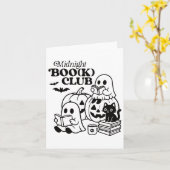Halloween Ghosts Reading Book Karte (Gelbe Blume)