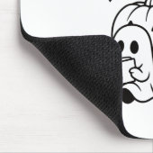Halloween Ghosts Reading Book Mousepad (Ecke)