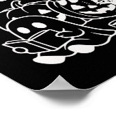 Halloween Ghosts Reading Book Poster (Ecke)