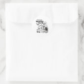 Halloween Ghosts Reading Book Runder Aufkleber (Tasche)