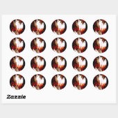 Halloween Ghosts Runder Aufkleber (Blatt)