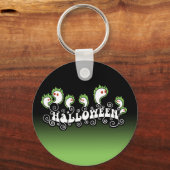 Halloween Ghosts Schlüsselanhänger (Vorderseite)