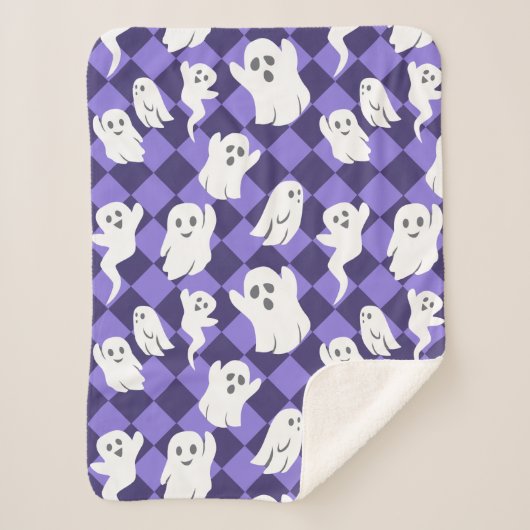 Halloween Ghosts Sherpadecke (Vorderseite)