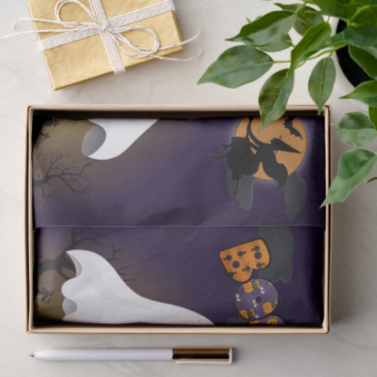 Halloween Ghosts Spookoky Graveyard Decoupage Craf Seidenpapier (Geschenk)