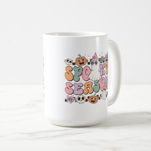 Halloween Ghosts Spooky-Jahreszeit Kaffeetasse (VorderseiteRechts)
