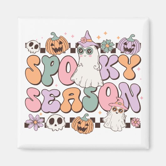 Halloween Ghosts Spooky-Jahreszeit Magnet (Vorne)