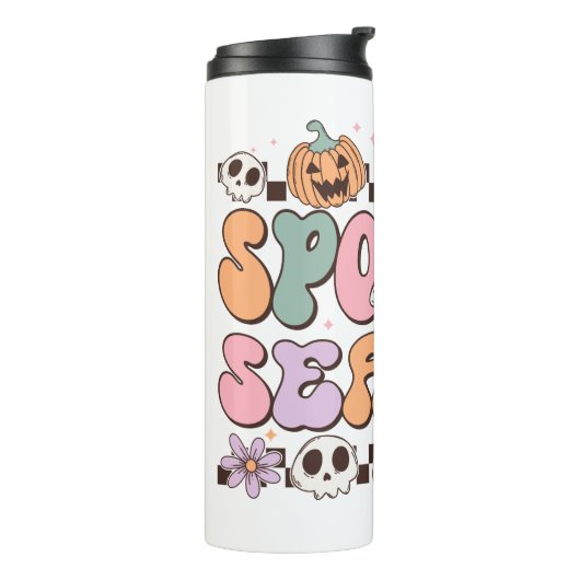 Halloween Ghosts Spooky-Jahreszeit Thermosbecher (Nach links gedreht)