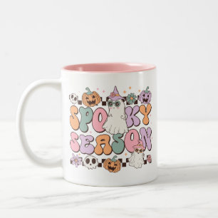 Halloween Ghosts Spooky-Jahreszeit Zweifarbige Tasse