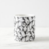 Halloween Ghosts Spooky Pattern Kaffeetasse (Mittel)