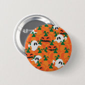 Halloween Ghosts Spuk Pumpkin Button (Vorne & Hinten)